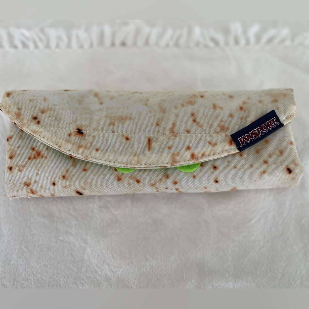 Jansport tortilla pattern velcro pouch